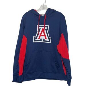 University Of Arizona Wildcats Mens Hoodie Proedge Blue Red Size Large